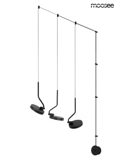 MOOSEE lampa ścienna FLAT 3 czarna (MSE010100385) - produkt 2
