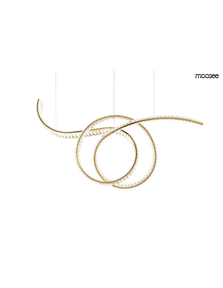 Pendant lamps over the island - MOOSEE WAVE 120 gold pendant lamp (MSE1501100188) - product kolory-swiatla.pl 1