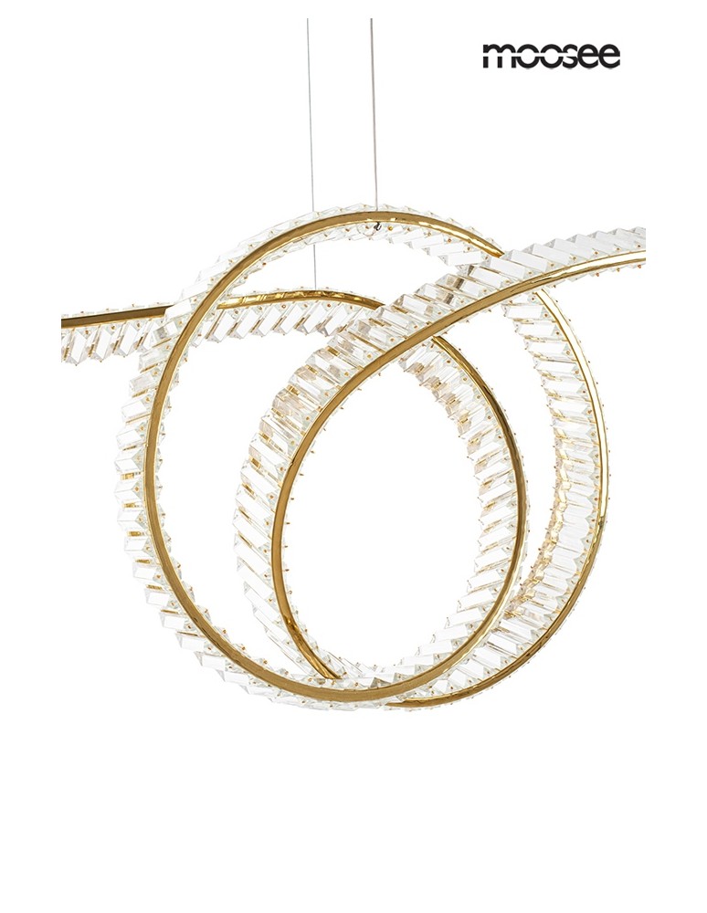 Pendant lamps over the island - MOOSEE WAVE 120 gold pendant lamp (MSE1501100188) - product kolory-swiatla.pl 3