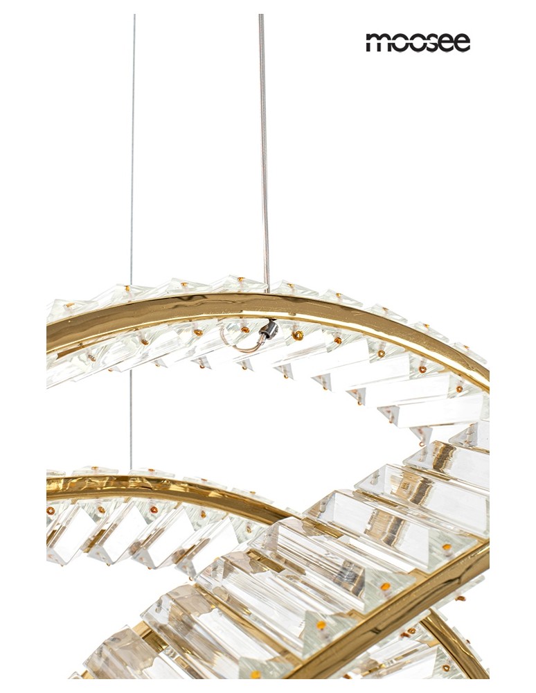 Pendant lamps over the island - MOOSEE WAVE 120 gold pendant lamp (MSE1501100188) - product kolory-swiatla.pl 5