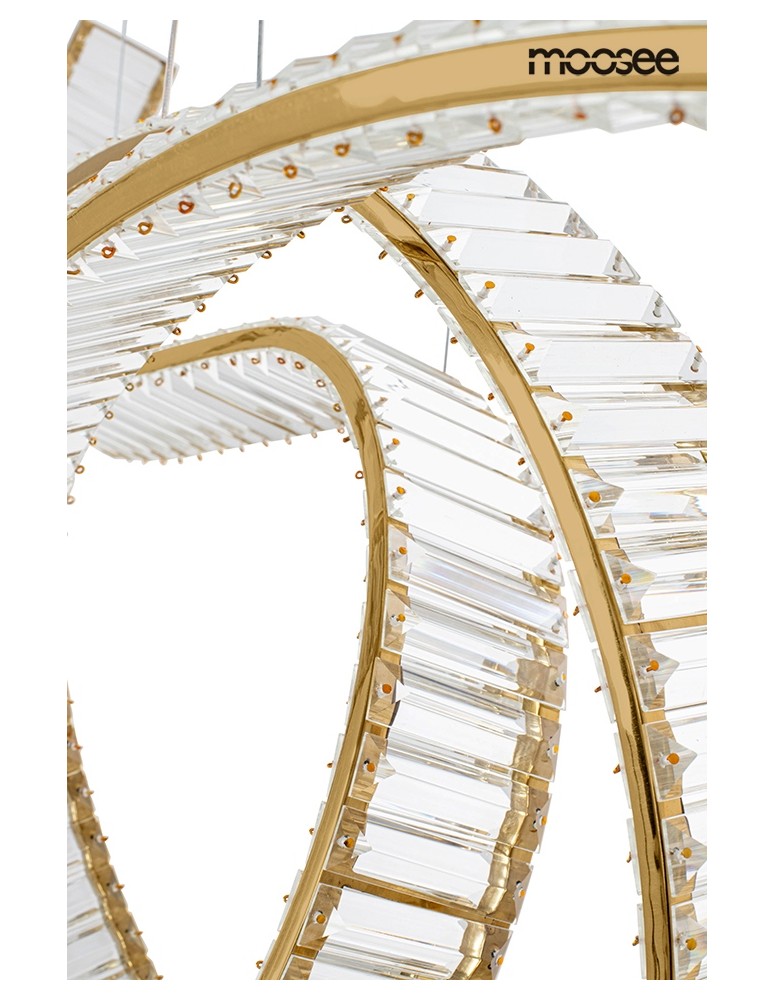 Pendant lamps over the island - MOOSEE WAVE 120 gold pendant lamp (MSE1501100188) - product kolory-swiatla.pl 6