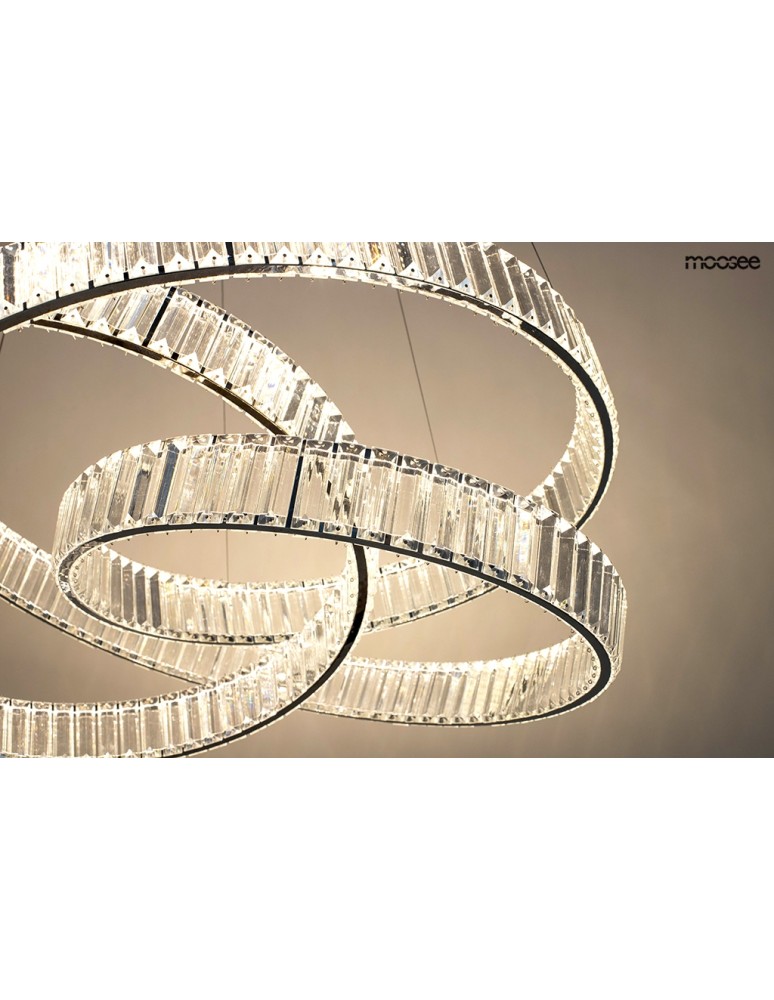 Glamour pendant lamps - MOOSEE WAVE 80 chrome pendant lamp (MSE1501100196) - product kolory-swiatla.pl 4