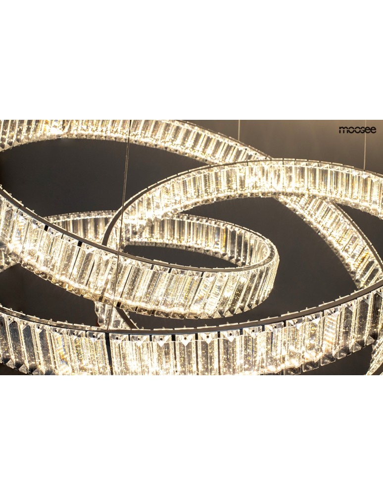 Glamour pendant lamps - MOOSEE WAVE 80 chrome pendant lamp (MSE1501100196) - product kolory-swiatla.pl 6