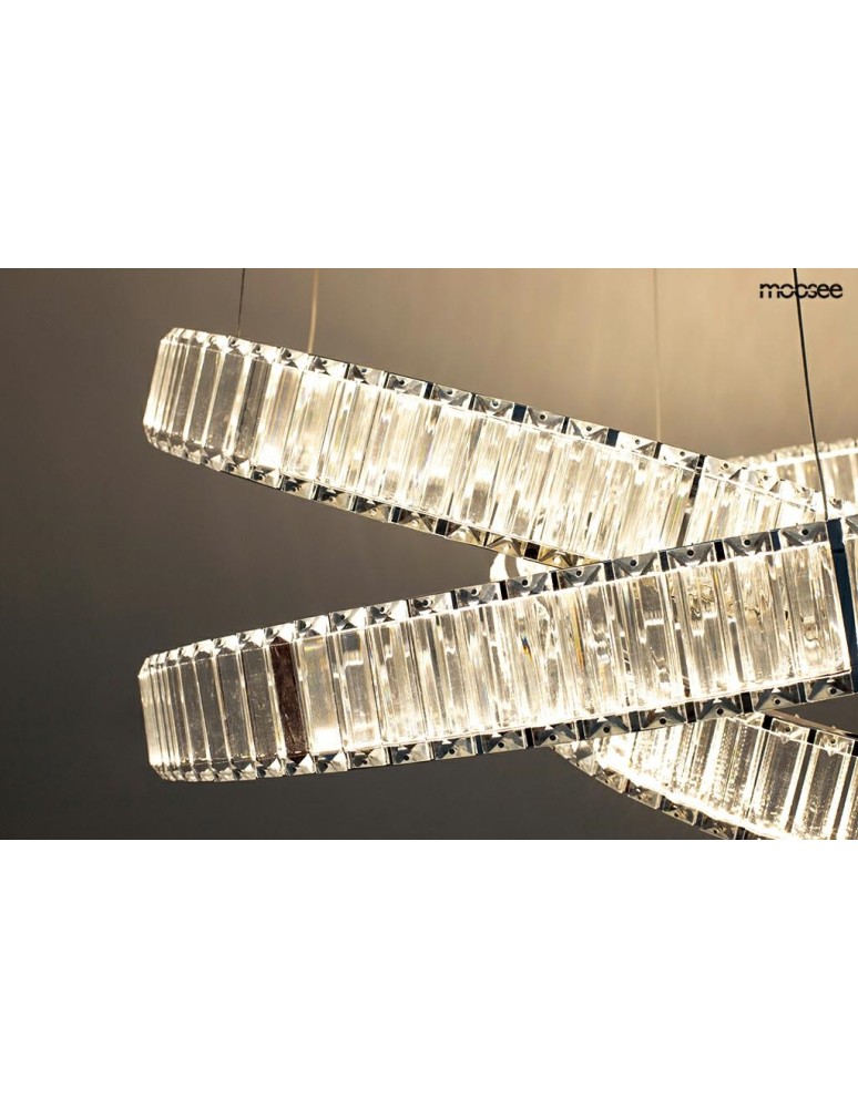 Glamour pendant lamps - MOOSEE WAVE 80 chrome pendant lamp (MSE1501100196) - product kolory-swiatla.pl 7