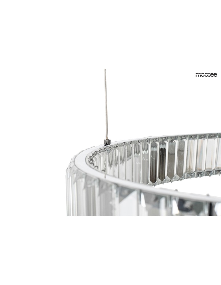 Glamour pendant lamps - MOOSEE WAVE 80 chrome pendant lamp (MSE1501100196) - product kolory-swiatla.pl 9
