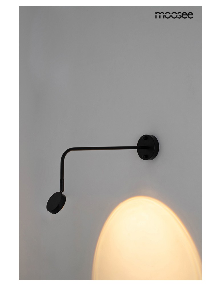 Wall lamps for bedrooms - MOOSEE wall lamp AXEL black (MSE1501100147) - product kolory-swiatla.pl 10