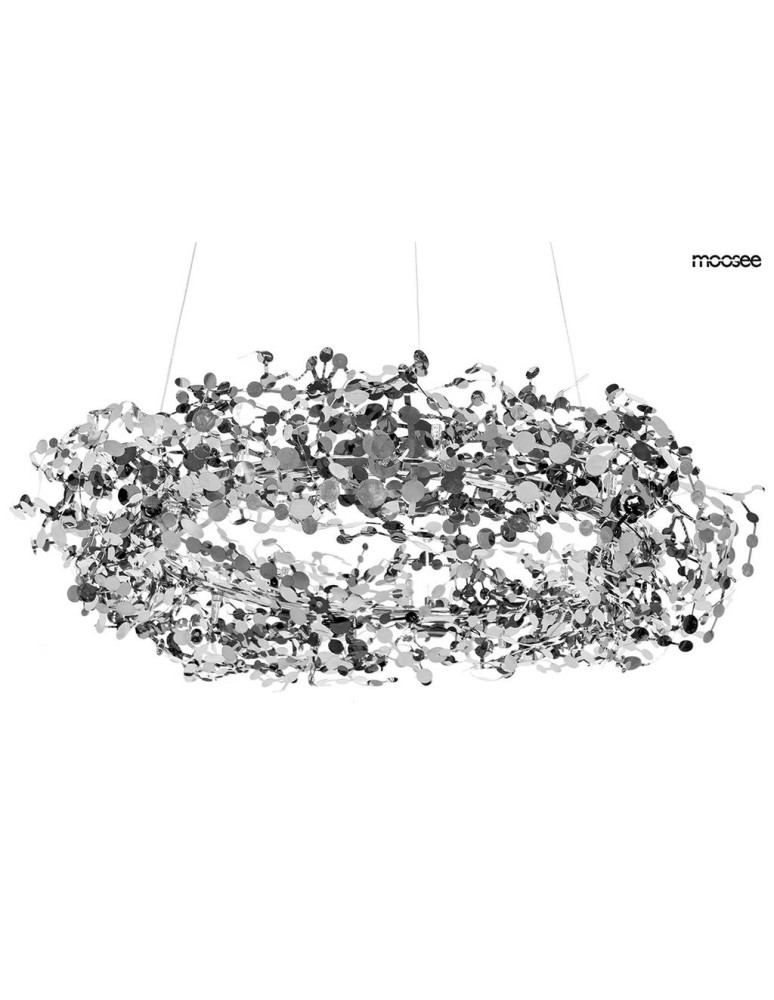 Designer pendant lamps - MOOSEE MONETE 80 chrome pendant lamp (MSE1501100177) - product kolory-swiatla.pl 1
