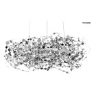 Designer pendant lamps - MOOSEE MONETE 80 chrome pendant lamp (MSE1501100177) - product 2