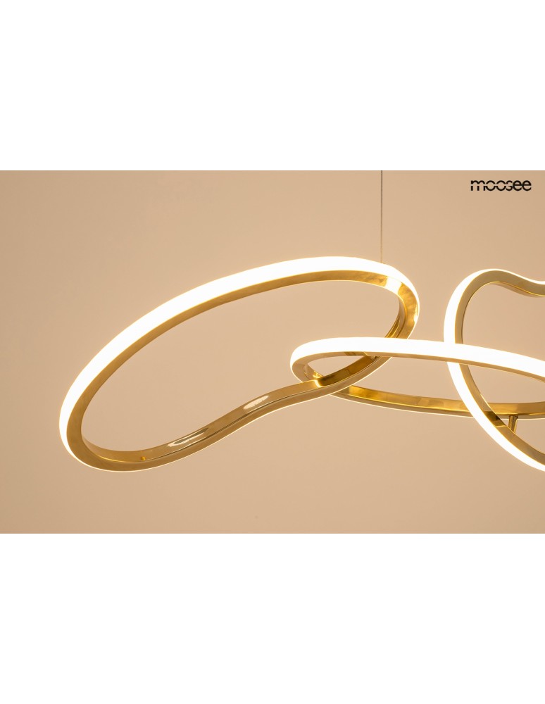 Pendant lamps over the island - MOOSEE JAZZ 5 gold pendant lamp (MSE1501100202) - product kolory-swiatla.pl 6