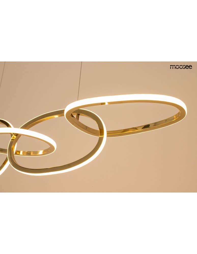 Pendant lamps over the island - MOOSEE JAZZ 5 gold pendant lamp (MSE1501100202) - product kolory-swiatla.pl 7