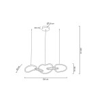 Pendant lamps over the island - MOOSEE JAZZ 5 gold pendant lamp (MSE1501100202) - product 10