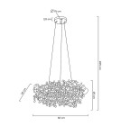Designer pendant lamps - MOOSEE MONETE 60 gold pendant lamp (MSE1501100174) - product 9