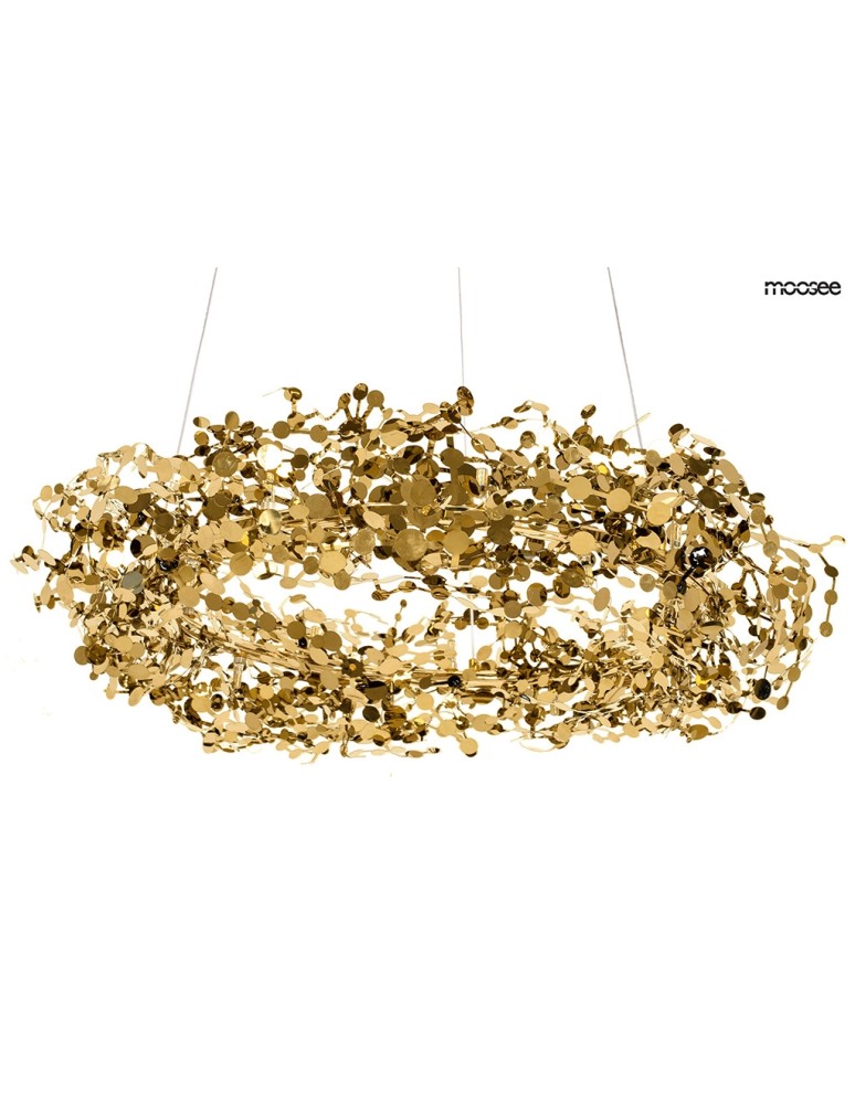 Designer pendant lamps - MOOSEE MONETE 80 gold pendant lamp (MSE1501100176) - product kolory-swiatla.pl 1