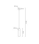 Single pendant lamps - MOOSEE pendant lamp SLACK white (MSE1501100143) - product 7