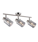 Spotlight ceiling lamps - Italux Sardo Spotlight/Spot Silver, Smoked 3xE14 40W SPL-5581-3-SC-SG - product 1