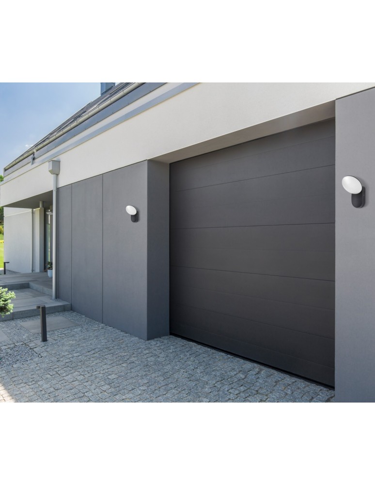 Outdoor wall lamps - Italux Monti 3K Outdoor Wall Mounted Black Sandblasted IP54 1xLED 7W 3000K OWL-6214-3K - product kolory-swiatla.pl 3