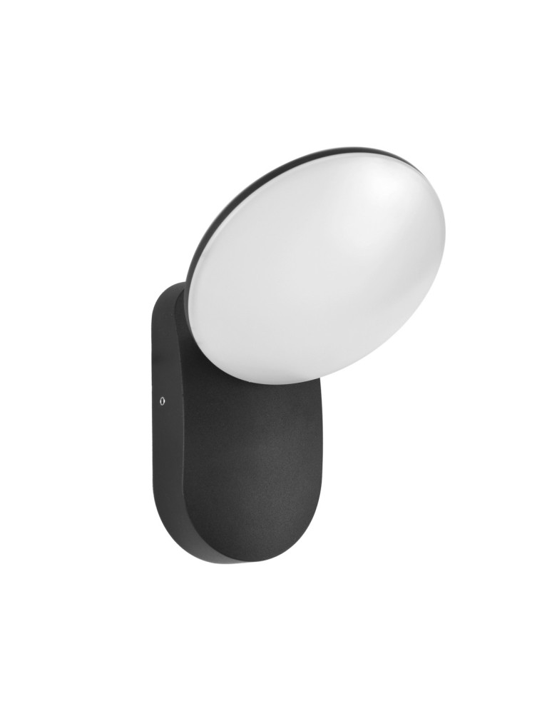 Outdoor wall lamps - Italux Monti 4K Outdoor Wall Mount Black Sandblasted IP54 1xLED 7W 4000K OWL-6214-4K - product kolory-swiatla.pl 1
