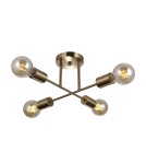 Loft ceiling lamps - industrial - Italux Formio Hanging Brass Honey 4xE27 40W PND-4052-4-HBR - product 1