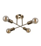 Loft ceiling lamps - industrial - Italux Formio Hanging Brass Honey 4xE27 40W PND-4052-4-HBR - product 2