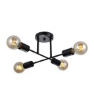 Loft ceiling lamps - industrial - Italux Formio Pendant Matte Black 4xE27 40W PND-4052-4-BL - product 1
