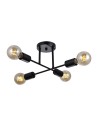 Italux Formio Wisząca Czarny mat 4xE27 40W PND-4052-4-BL