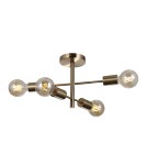 Loft ceiling lamps - industrial - Italux Piansi Hanging Brass Honey 4xE27 40W PND-4025-4-HBR - product 2