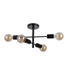 Loft ceiling lamps - industrial - Italux Piansi Pendant Matte Black 4xE27 40W PND-4025-4-BL - product 2