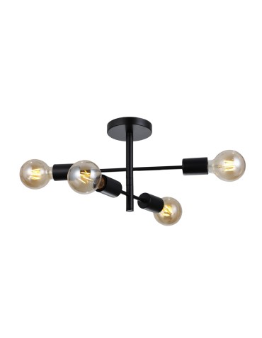 Italux Piansi Pendant Matte Black 4xE27 40W PND-4025-4-BL
