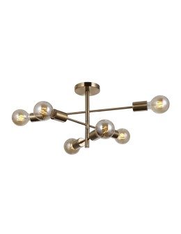 Italux Piansi Hanging Honey Brass 6xE27 40W PND-4025-6-HBR