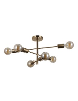 Italux Piansi Hanging Honey Brass 6xE27 40W PND-4025-6-HBR - product 2