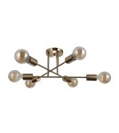 Loft ceiling lamps - industrial - Italux Formio Hanging Brass Honey 6xE27 40W PND-4052-6-HBR - product 1