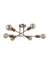 Italux Formio Hanging Brass Honey 6xE27 40W PND-4052-6-HBR