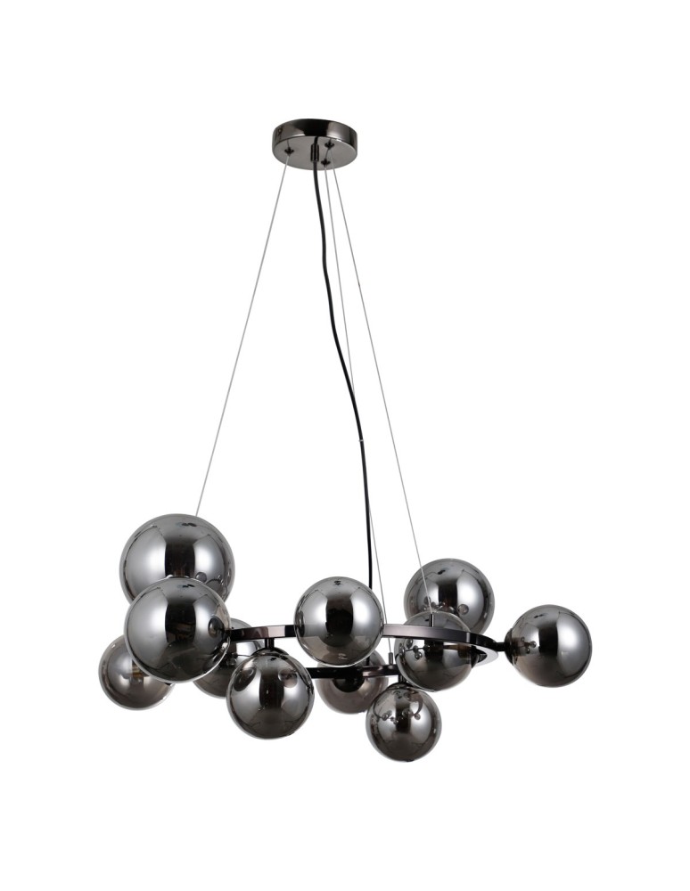 Pendant lamps spheres - Italux Canello Pendant Black matte 11xG9 5W PND-406007-11A-BL - product kolory-swiatla.pl 1