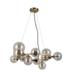 Pendant lamps spheres - Italux Canello Pendant Honey Brass 11xG9 5W PND-406007-11-HBR - product 2