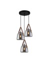 Italux Solta Pendant Black, Smoked 3xE27 40W PND-24342-3A-BK-SG