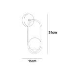 Italux Lupus Kinkiet Czarny 1xG9 40W WL-3965-1-BL