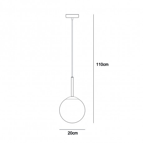 Italux Deore Wisząca Brąz antyczny 1xE27 40W PND-5578-1S-BRO-BK