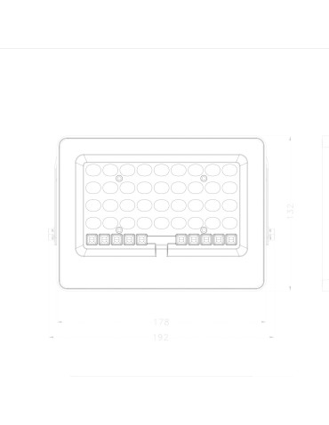 Italux Tiara Solarna Szary IP65 1xLED 100W 4000K SLR-21387-100W - produkt 2
