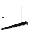 Italux Traversi RX 200 Black 4000K Liniowa Wisząca Czarny mat 1xLED 62W 4000K PRD-5470-200-BK-840-PN