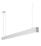 Pendant lamps over desk - Italux Traversi RX 200 White 3000K Linear Pendant White Matte 1xLED 62W 3000K PRD-5470-200-WH-830-PN - product 1