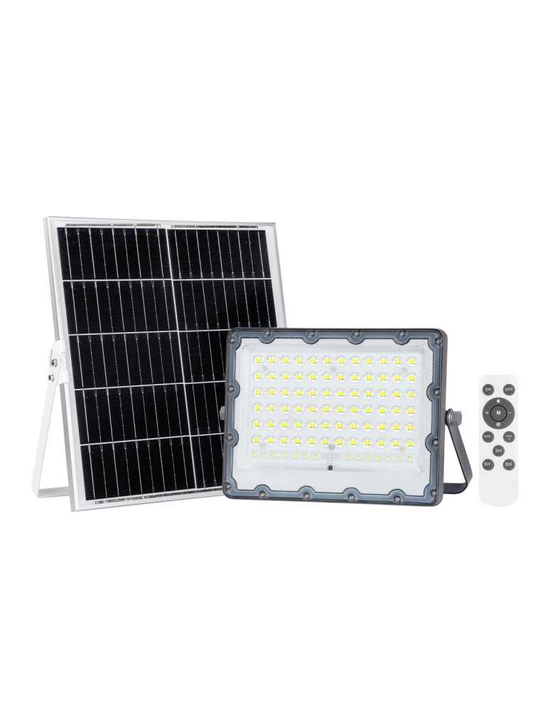 Solar lamps - Italux Tiara Solar Grey IP65 1xLED 200W 4000K SLR-21387-200W - product kolory-swiatla.pl 1