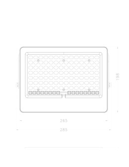 Italux Tiara Solarna Szary IP65 1xLED 300W 4000K SLR-21387-300W - produkt 2