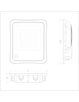 Italux Bares Solar Gray IP65 1xLED 50W 4000K SLR-73142-50W - product 2
