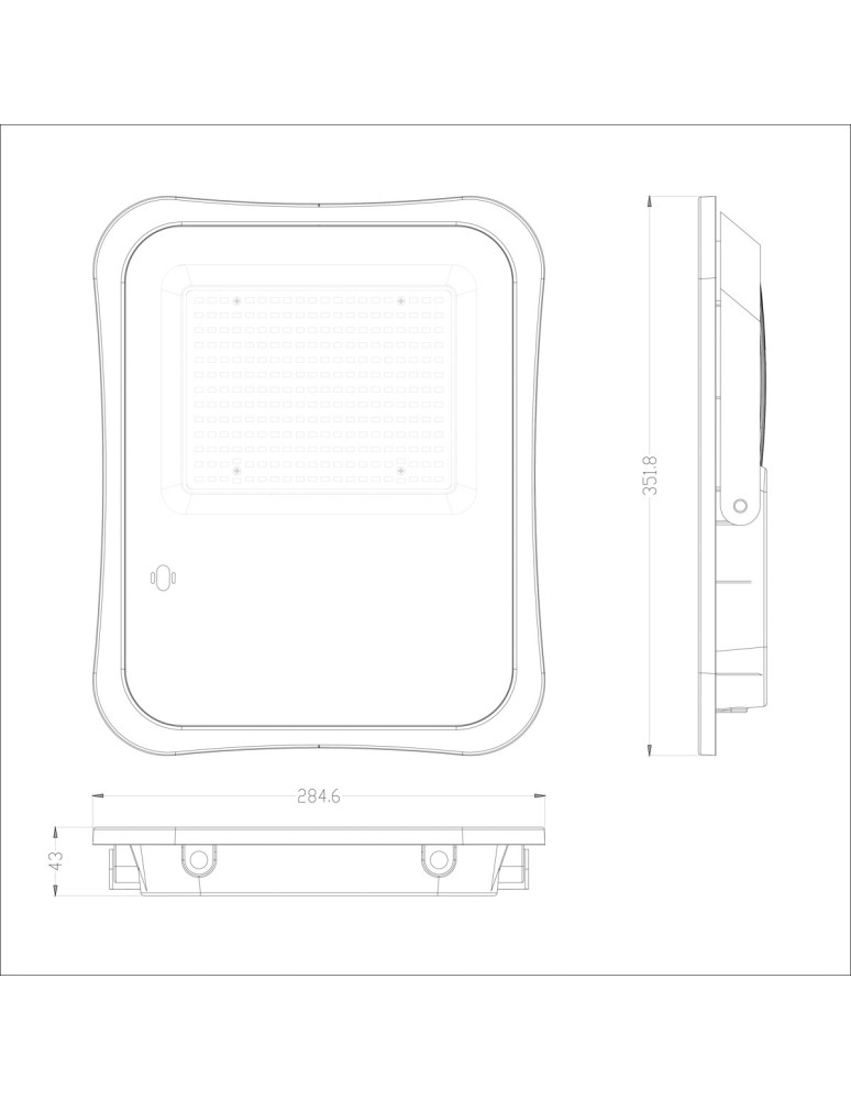 Solar lamps - Italux Bares Solar Grey IP65 1xLED 200W 4000K SLR-73142-200W - product kolory-swiatla.pl 2