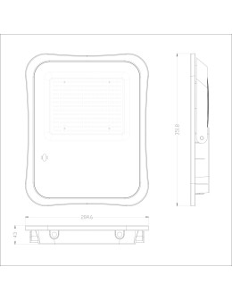 Italux Bares Solarna Szary IP65 1xLED 200W 4000K SLR-73142-200W - produkt 2