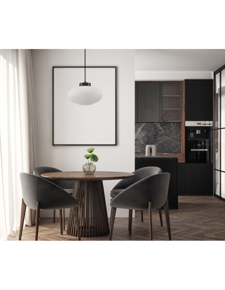 Single pendant lamps - Italux Groste Pendant Black 1xE27 40W PND-52376-1-BK - product kolory-swiatla.pl 4