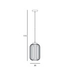 Single pendant lamps - Italux Lindo Pendant Black 1xE27 40W PND-52636-1-BK - product 3