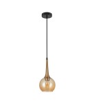 Single pendant lamps - Italux Favera Pendant Antique Bronze 1xE27 40W PND-42361-1-BRO-AMB - product 1