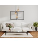 Triple pendant lamps - Italux Favera Pendant Antique Bronze 3xE27 40W PND-42361-3A-BRO-AMB - product 2