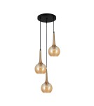 Triple pendant lamps - Italux Favera Pendant Antique Bronze 3xE27 40W PND-42361-3A-BRO-AMB - product 1